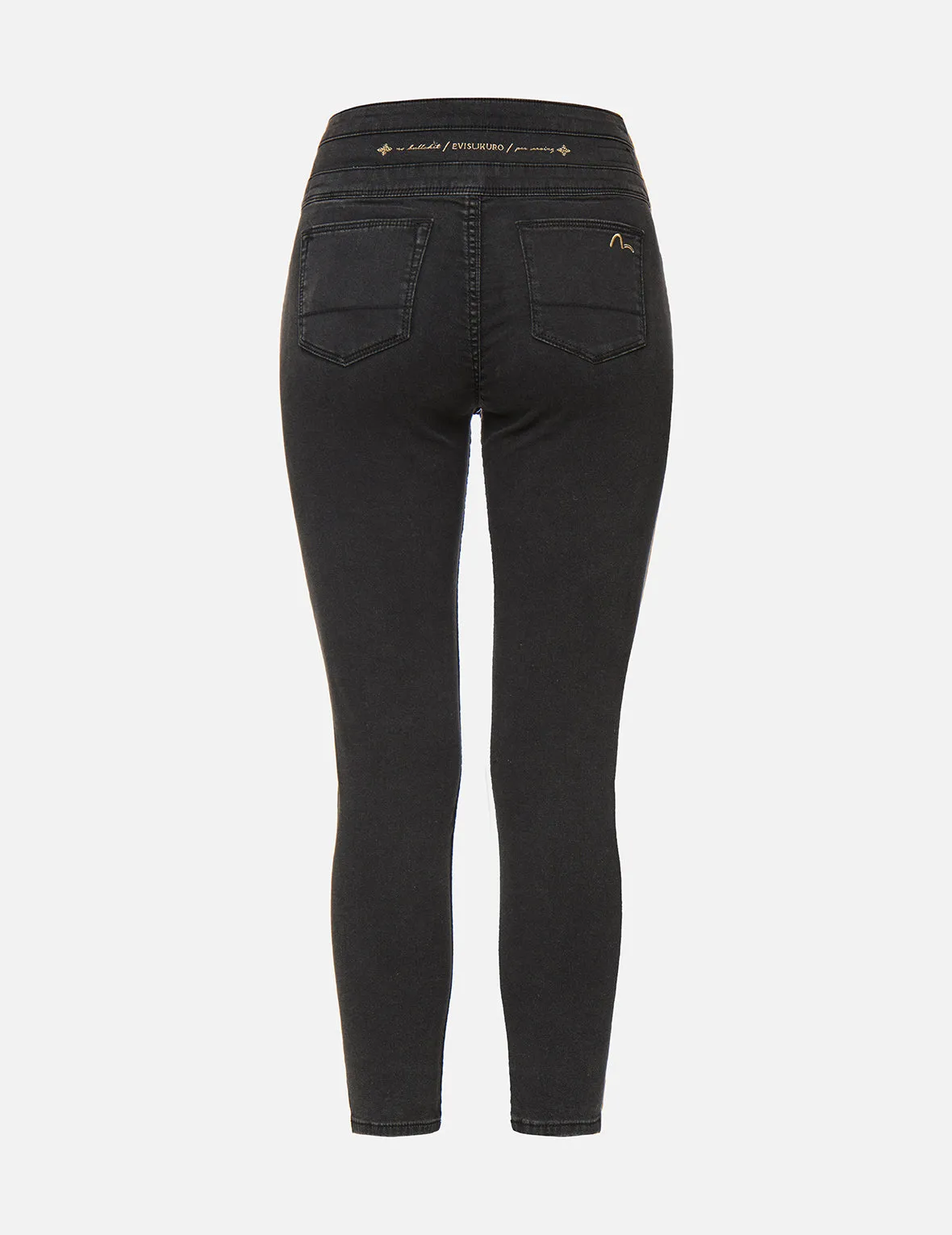 Seagull Embroidered Ripped Skinny Jeans sold by Evisu