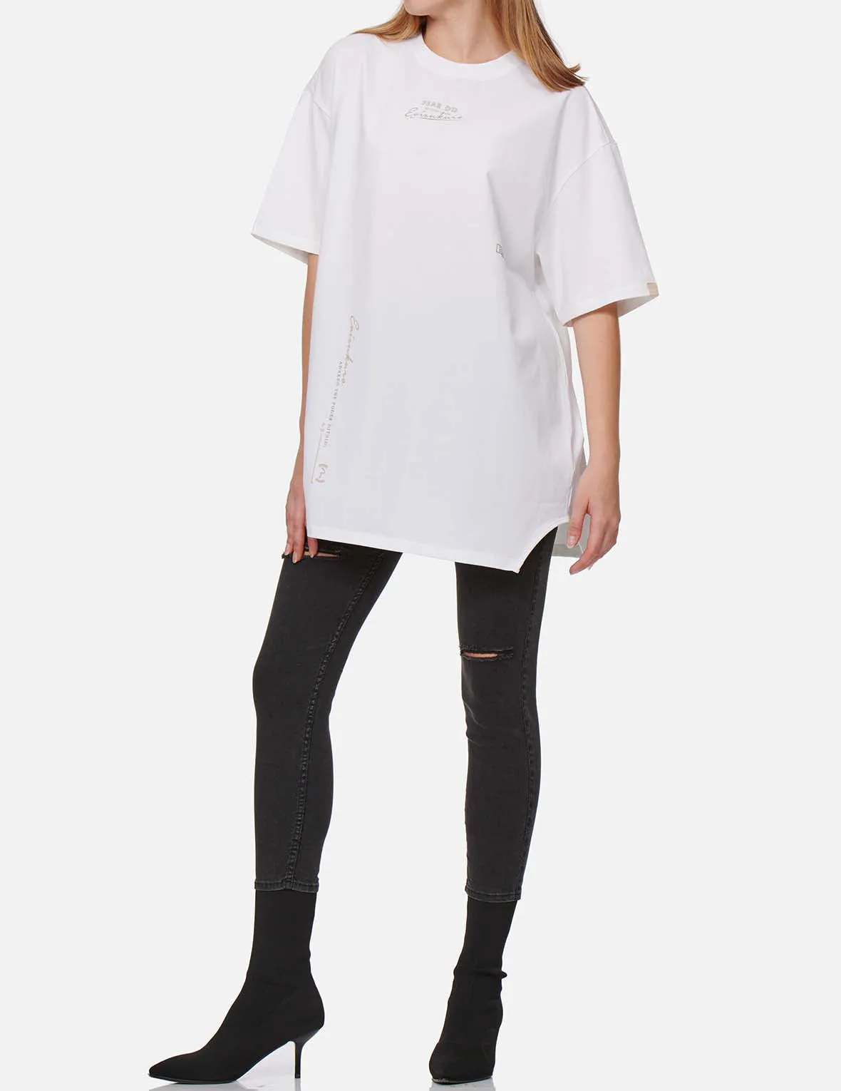 Seagull Embroidered Ripped Skinny Jeans sold by Evisu product image thumbnail 5