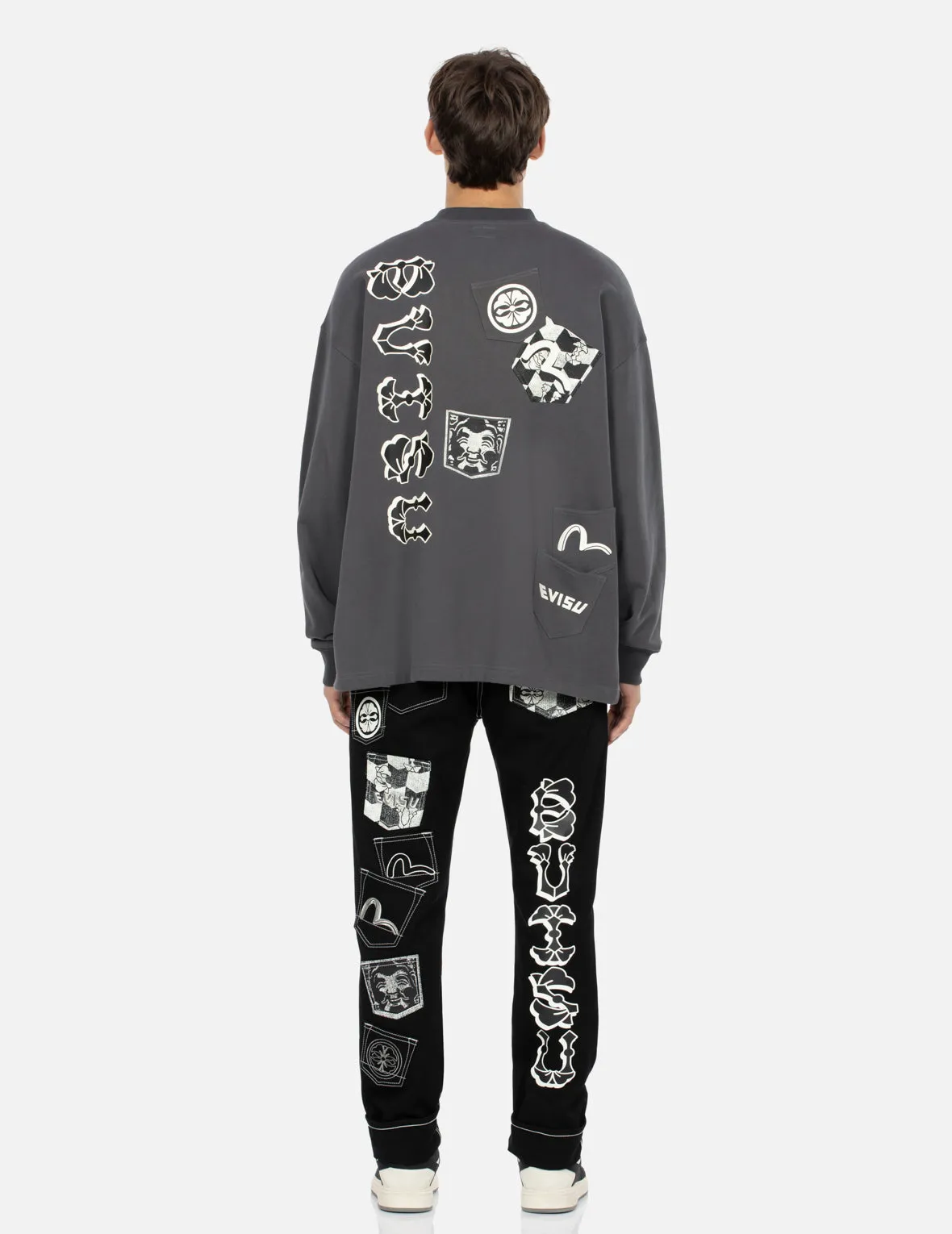 Multi-Pocket Loose Fit Sweatshirt sold by Evisu product image thumbnail 5