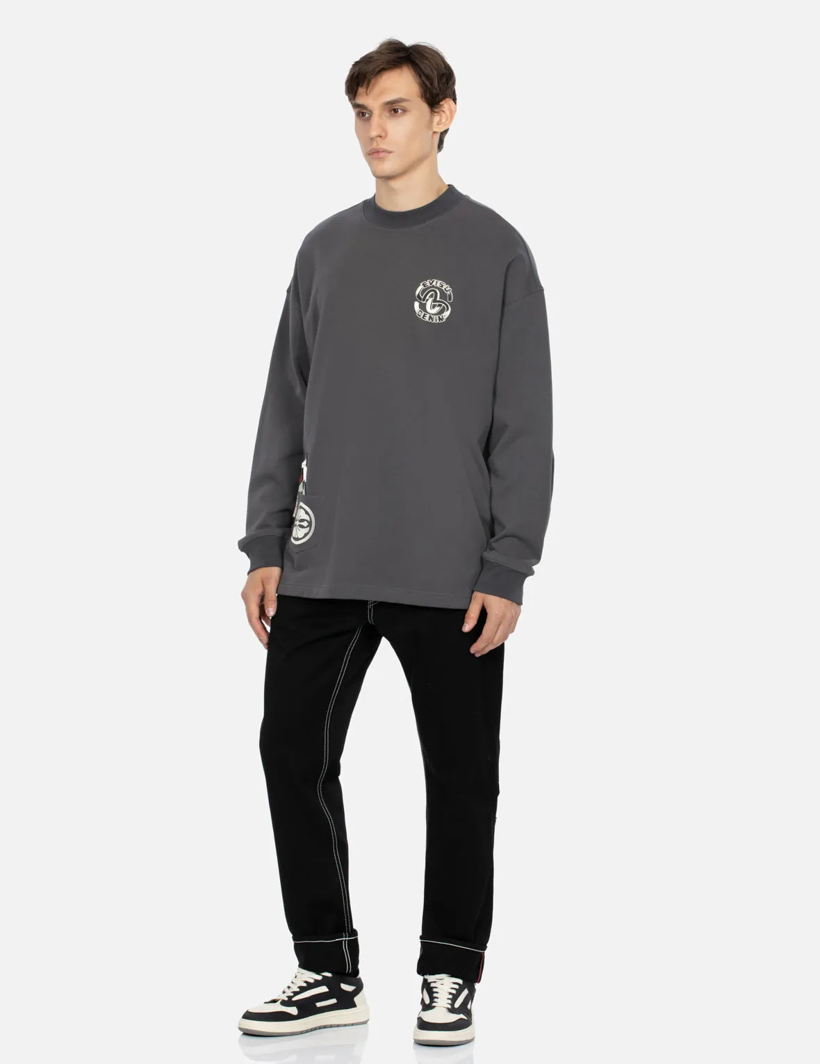 Multi-Pocket Loose Fit Sweatshirt sold by Evisu product image thumbnail 4