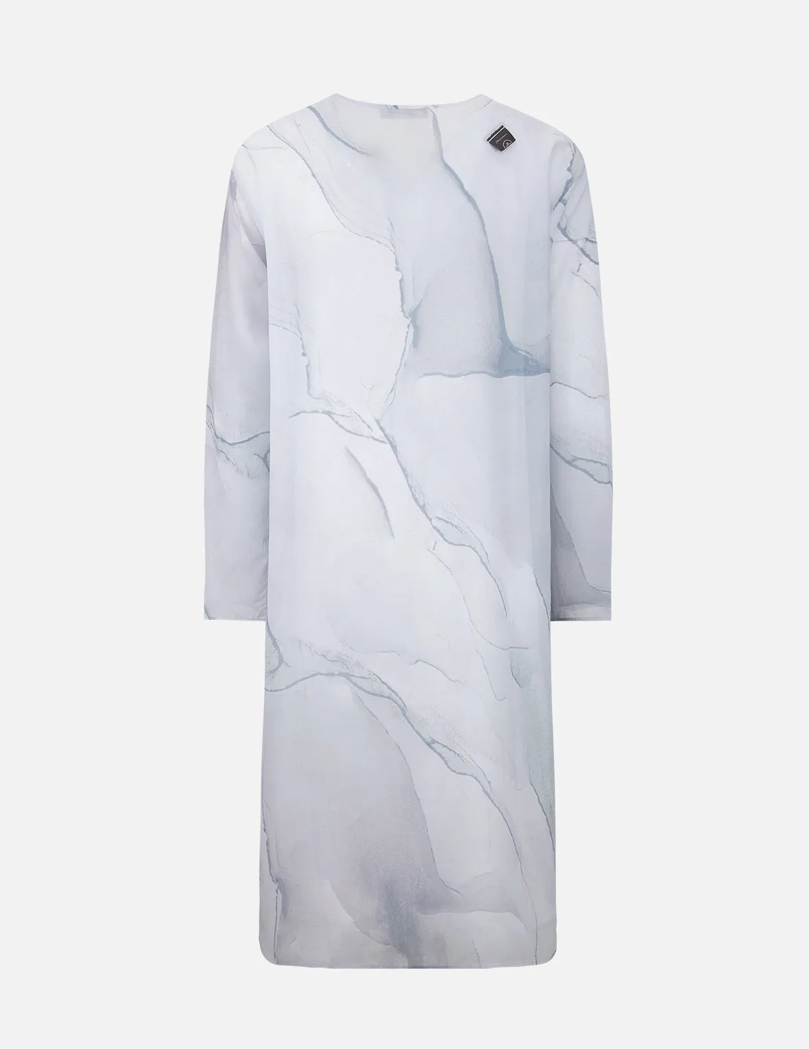 Marble-pattern Print Mesh Dress (with Inner Dress) sold by Evisu product image thumbnail 2