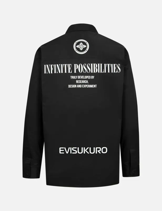 Logo Printed Tape Zip Regular fit Shirt sold by Evisu