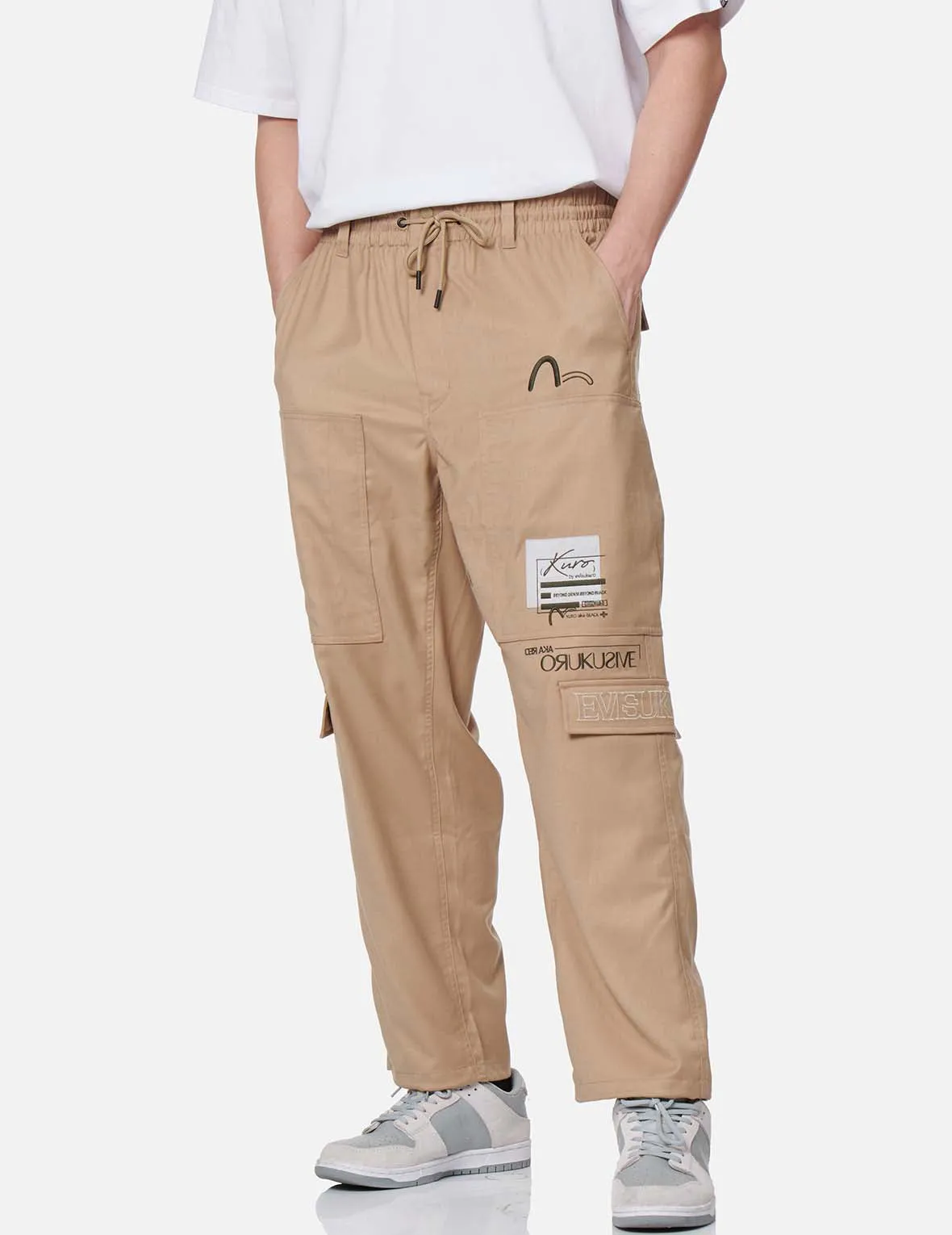 Logo Patch Wide Leg Cargo Pants sold by Evisu product image thumbnail 3