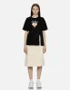 Logo and Heart Print Cut-out Relaxed Fit T-shirt sold by Evisu