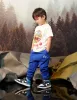 Logo and Bear Print Regular Fit Sweatpants sold by Evisu