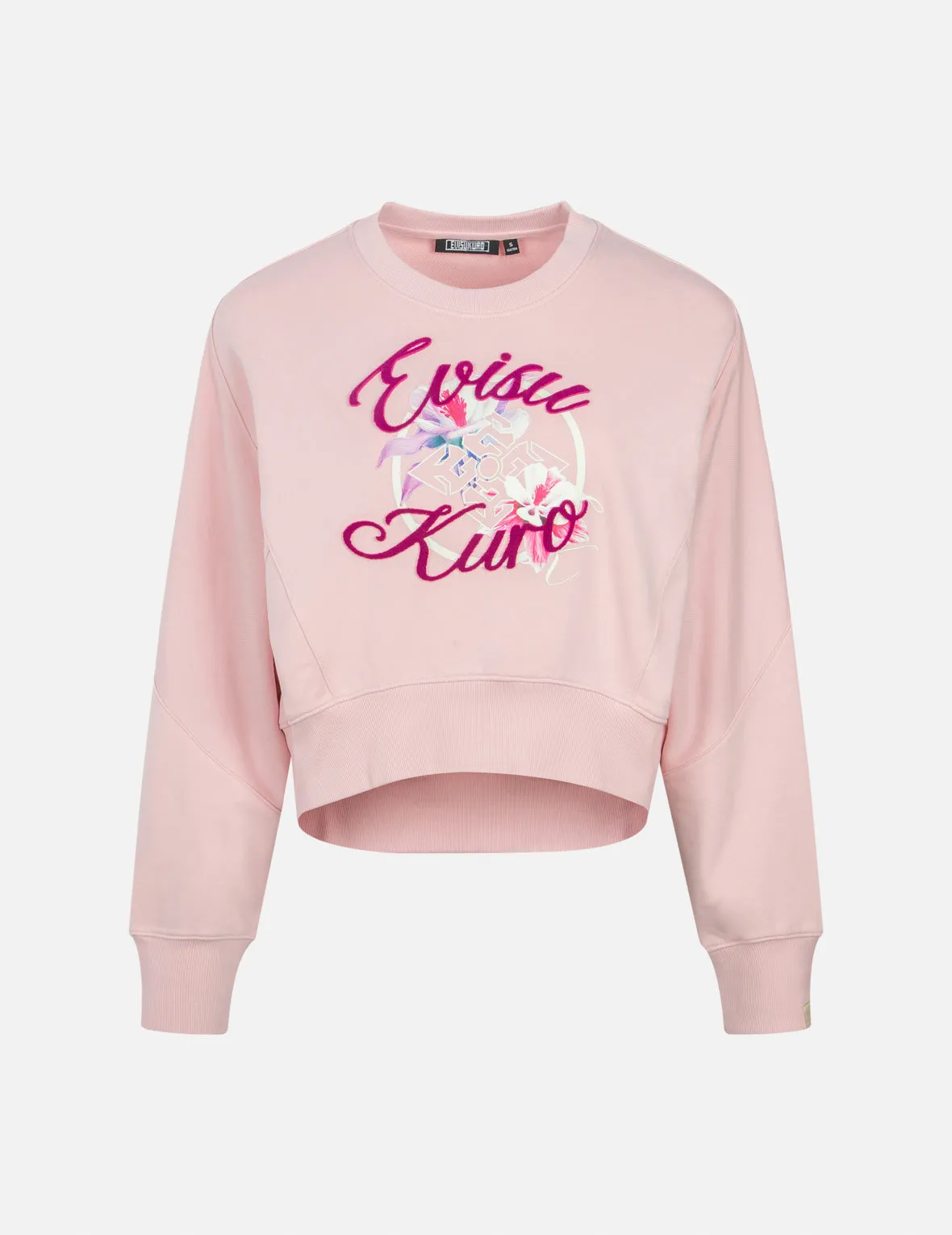 Floral Kamon Print and Logo Jacquard Loose Fit Sweatshirt sold by Evisu product image thumbnail 2