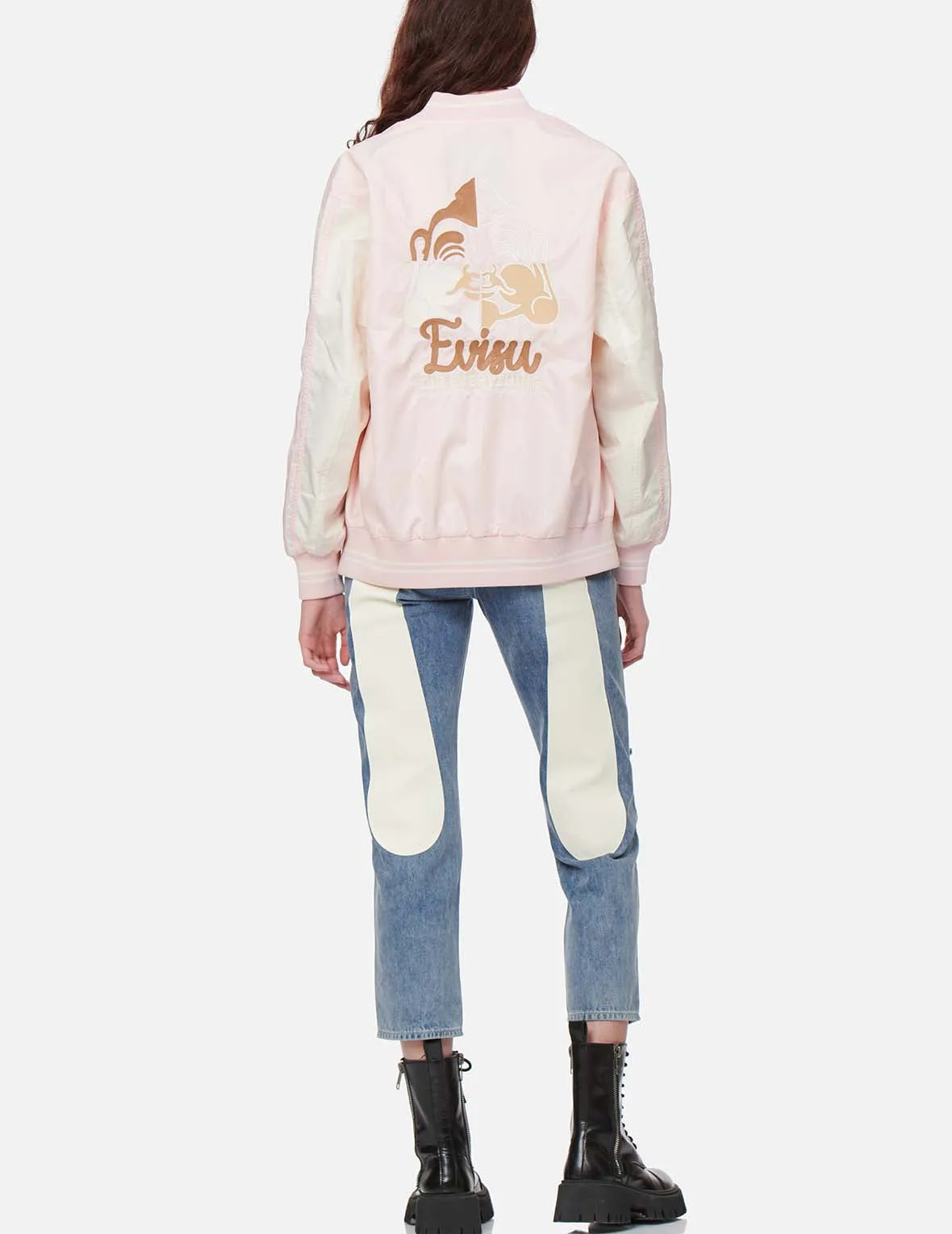 Deconstructed Godhead Embroidery Bomber Jacket sold by Evisu product image thumbnail 5