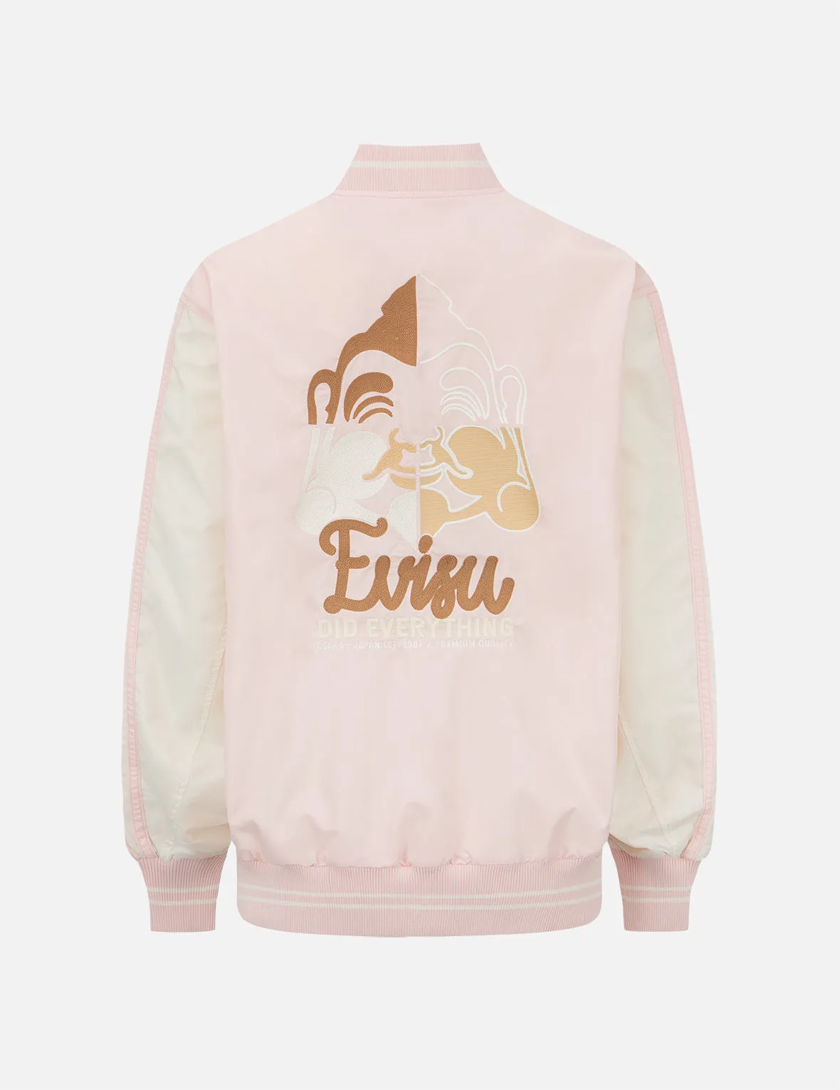 Deconstructed Godhead Embroidery Bomber Jacket sold by Evisu