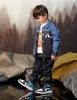 Daruma Daicock Print Regular Fit Fabric Blocking Denim Jacket sold by Evisu