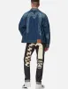 Daicock Discharged Print and Stitching Denim Jacket sold by Evisu