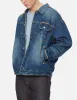 Daicock Discharged Print and Stitching Denim Jacket sold by Evisu