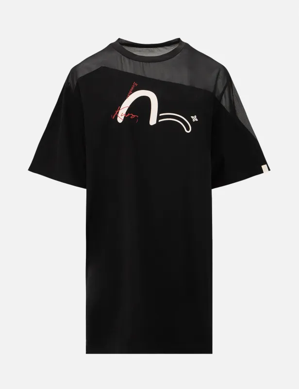 Asymmetric Panelled Tunic sold by Evisu