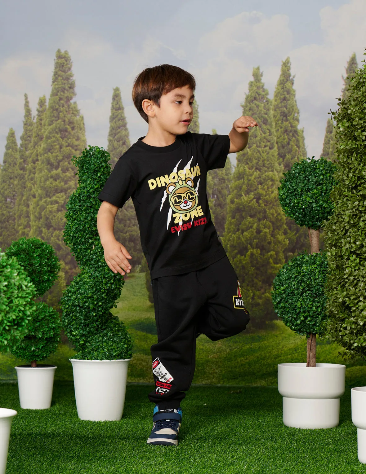 Dinosaur Bear Print Regular Fit T-shirt sold by Evisu product image thumbnail 5