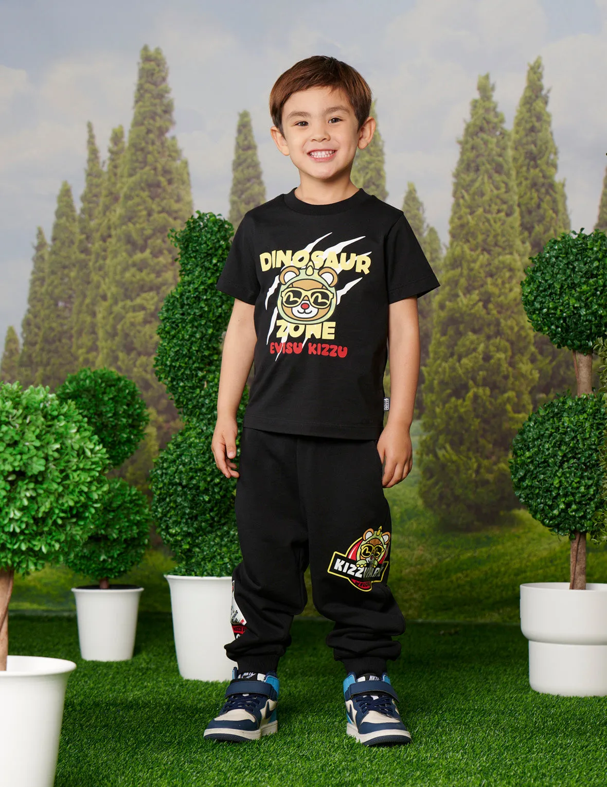 Dinosaur Bear Print Regular Fit T-shirt sold by Evisu product image thumbnail 3