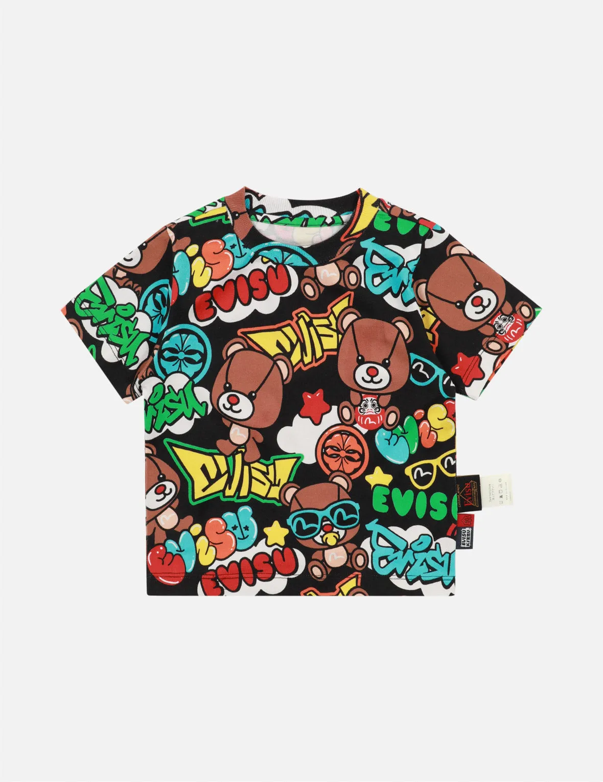 Graffiti Style Multi-Print Regular Fit T-shirt sold by Evisu