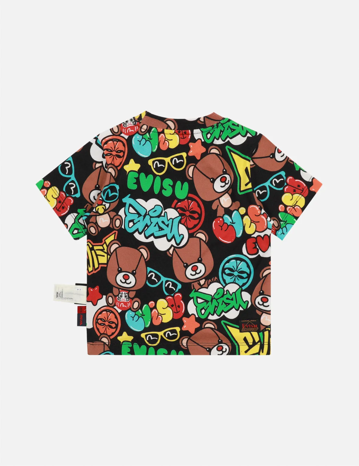 Graffiti Style Multi-Print Regular Fit T-shirt sold by Evisu product image thumbnail 3