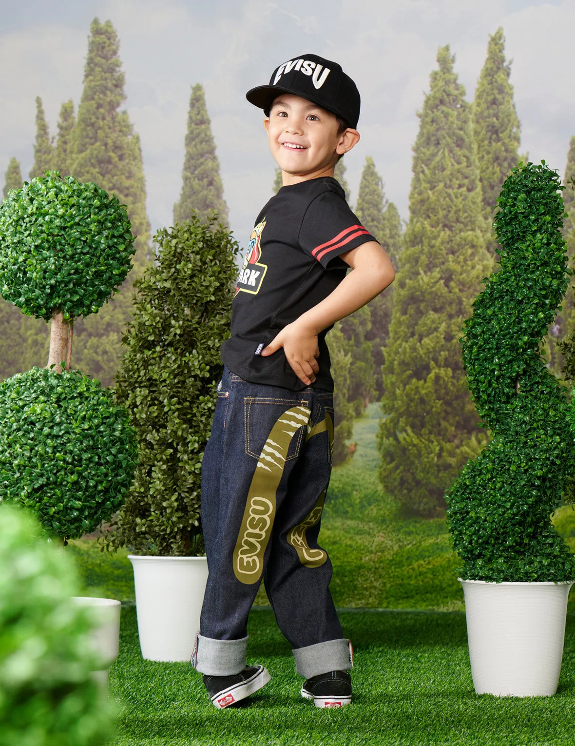 Dinosaur Bear Print Regular Fit T-shirt sold by Evisu product image thumbnail 5