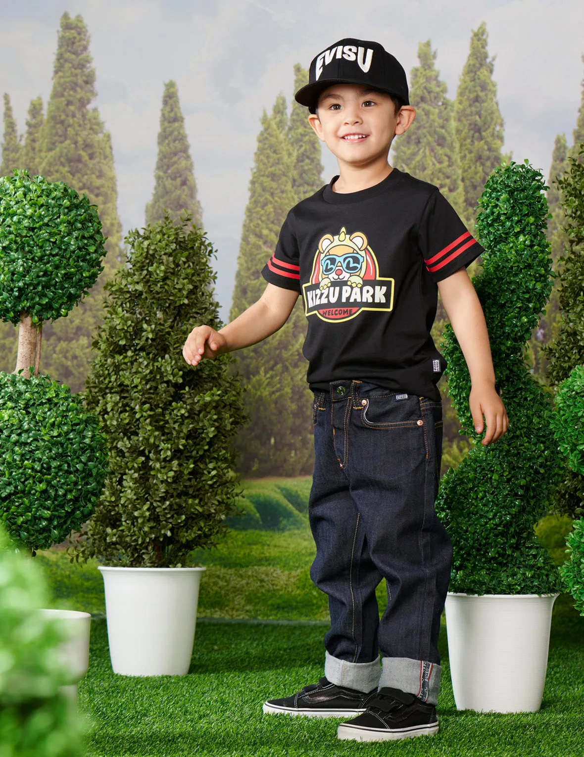 Dinosaur Bear Print Regular Fit T-shirt sold by Evisu product image thumbnail 4