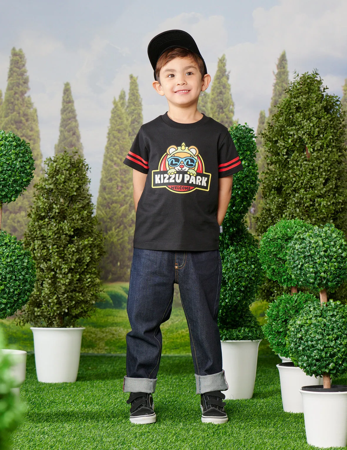 Dinosaur Bear Print Regular Fit T-shirt sold by Evisu product image thumbnail 3