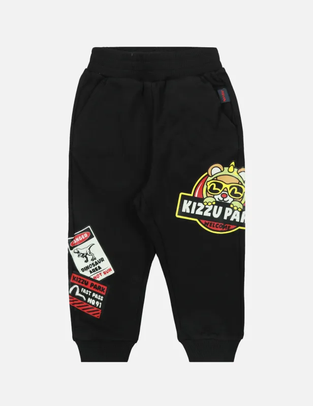 Dinosaur Park Sign Print Regular Fit Sweatpants sold by Evisu
