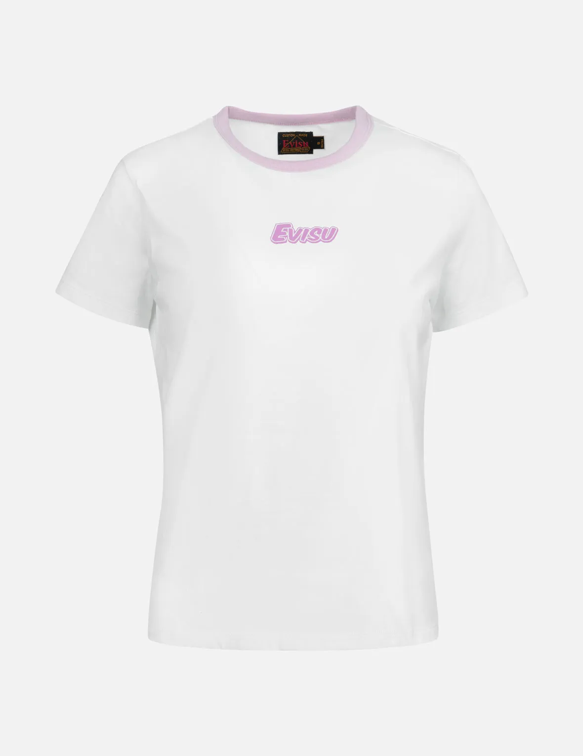 Logo and Takoyaki Daruma Print Regular Fit Ringer T-shirt sold by Evisu product image thumbnail 2