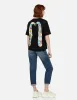 Daruma and Fortune Cat Print Daicock Oversized T-shirt sold by Evisu