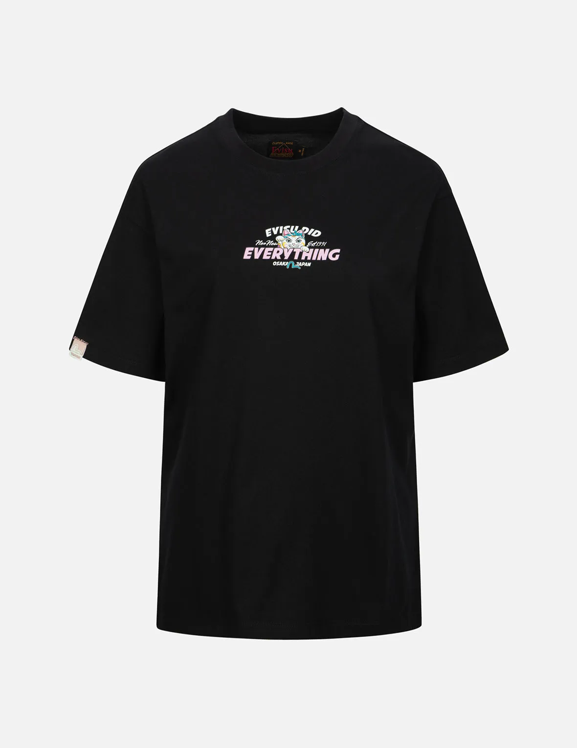 Daruma and Fortune Cat Print Daicock Oversized T-shirt sold by Evisu product image thumbnail 3