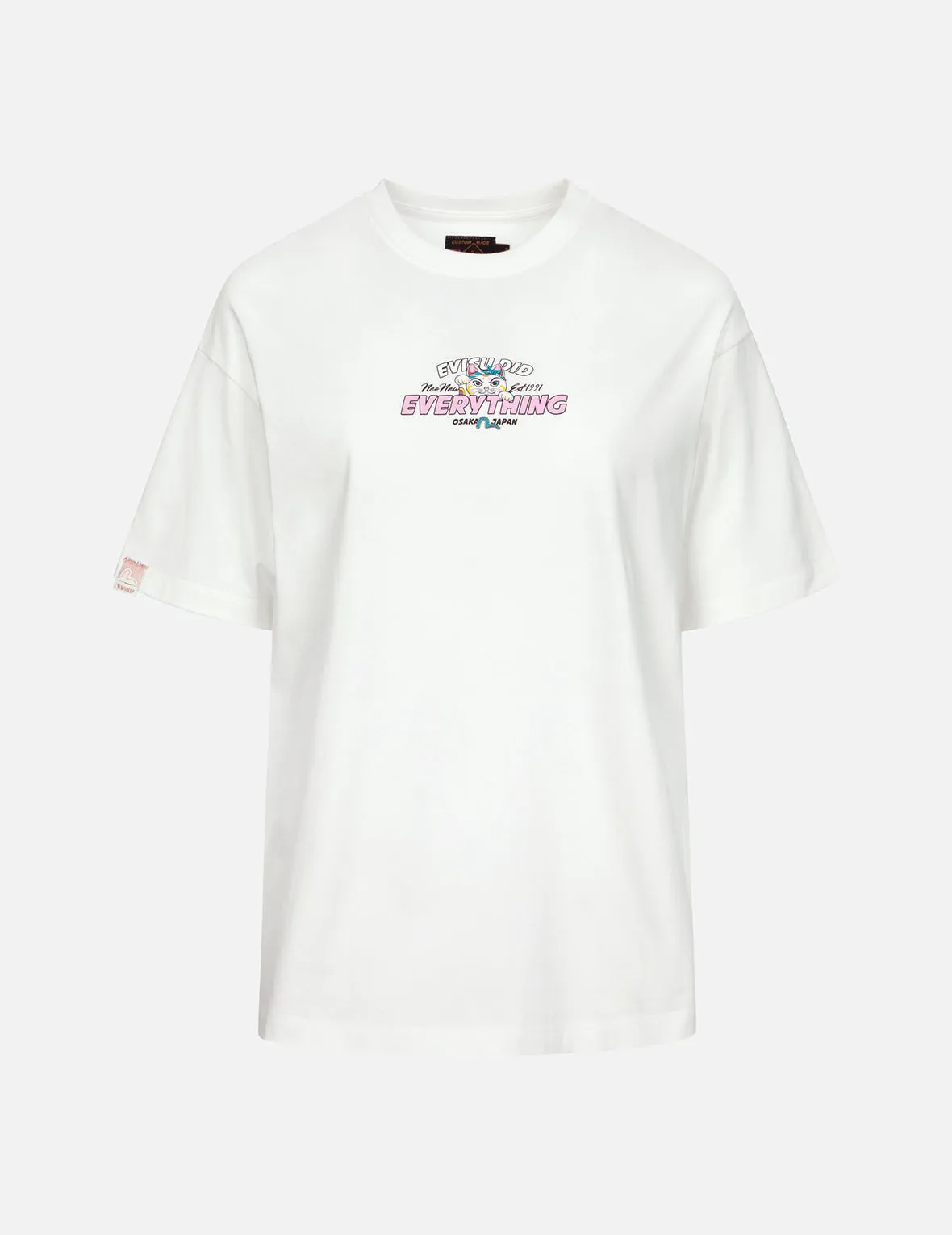 Daruma and Fortune Cat Print Daicock Oversized T-shirt sold by Evisu product image thumbnail 4