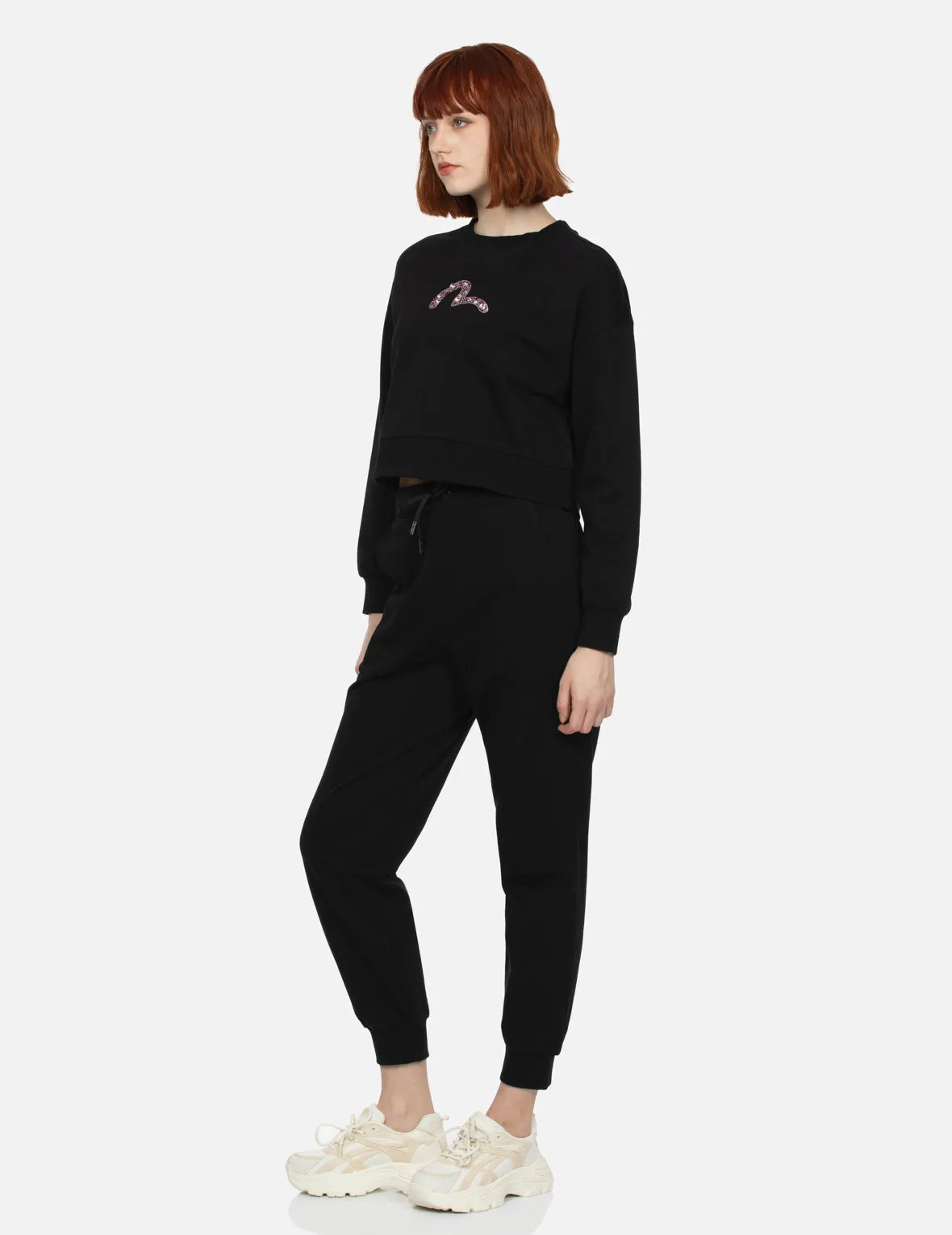 Rhinestone Seagull Cropped Sweatshirt sold by Evisu product image thumbnail 5