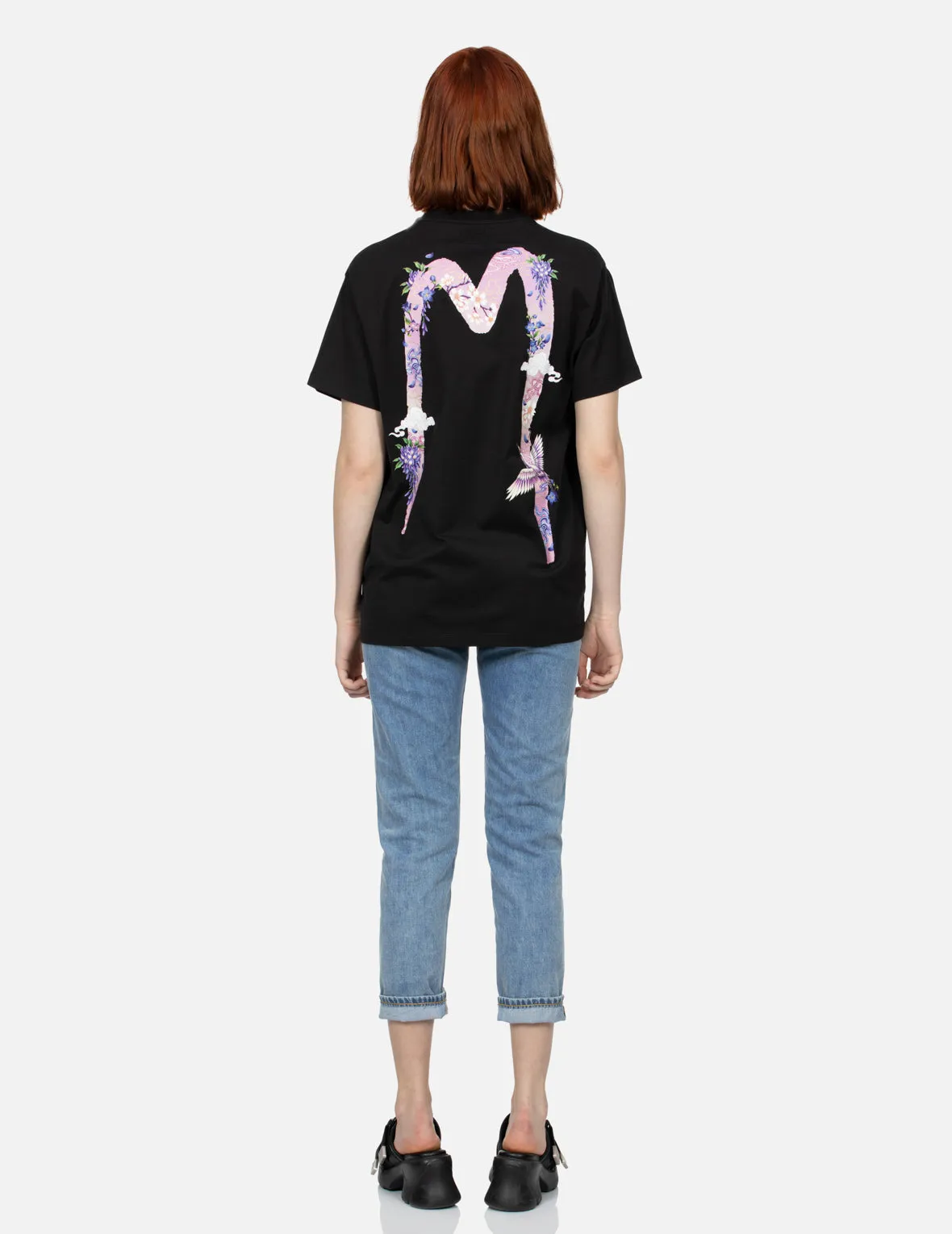 Seagull Embroidery and Wisteria Print Relax Fit Jeans sold by Evisu product image thumbnail 5