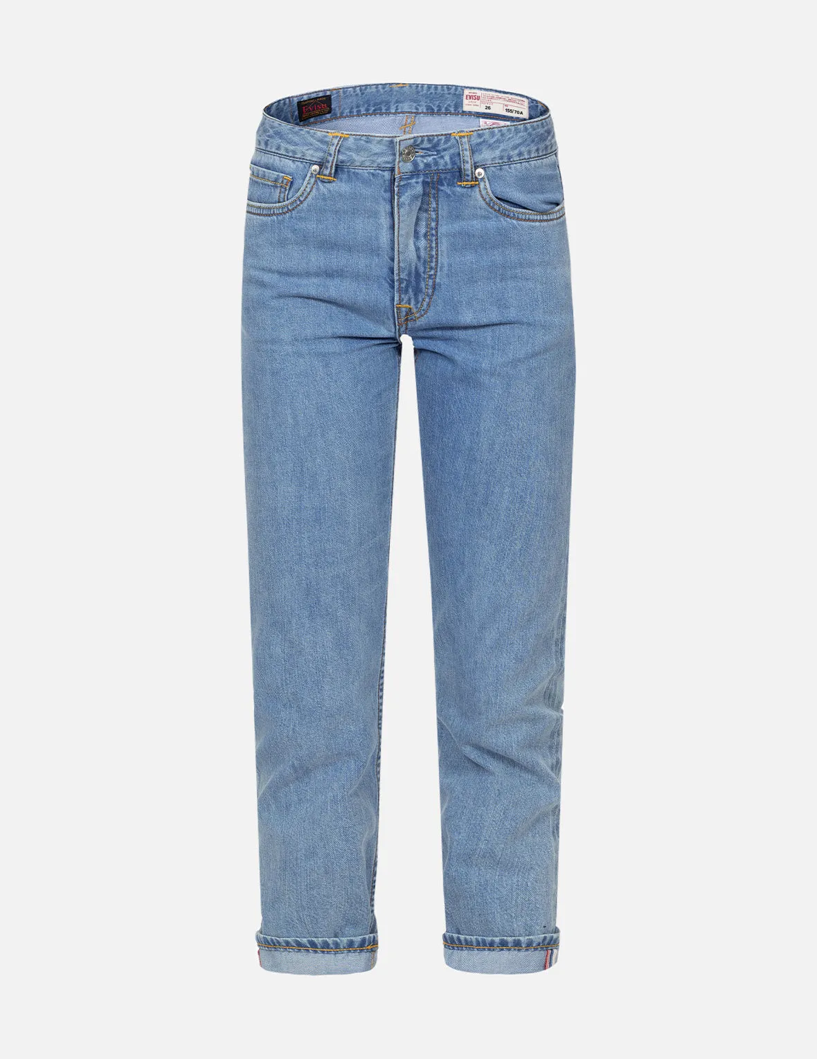 Seagull Embroidery and Wisteria Print Relax Fit Jeans sold by Evisu product image thumbnail 2