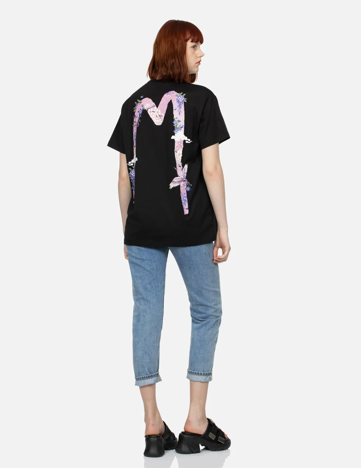 Seagull Embroidery and Wisteria Print Relax Fit Jeans sold by Evisu product image thumbnail 3