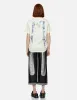 Foil Print Daicock with Rhinestone Wid Leg Jeans sold by Evisu