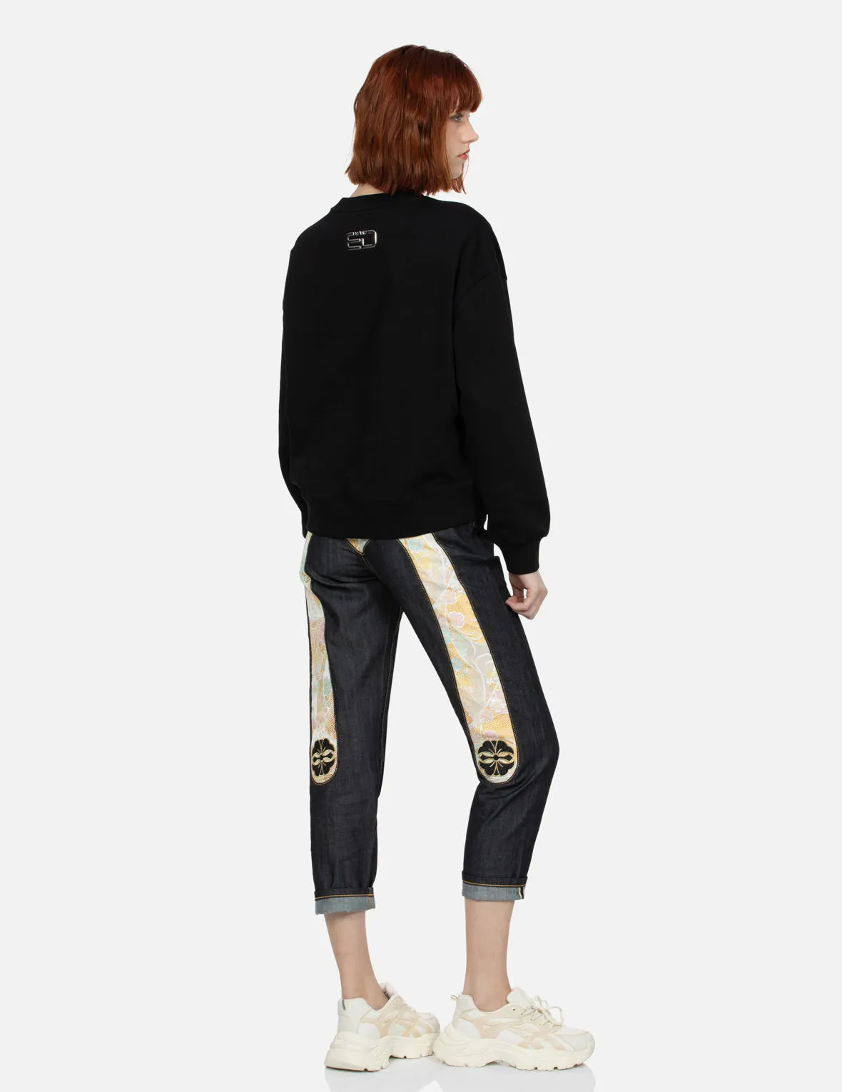 Brocade Inserted Daicock and Kamon Relax Fit Jeans sold by Evisu product image thumbnail 3