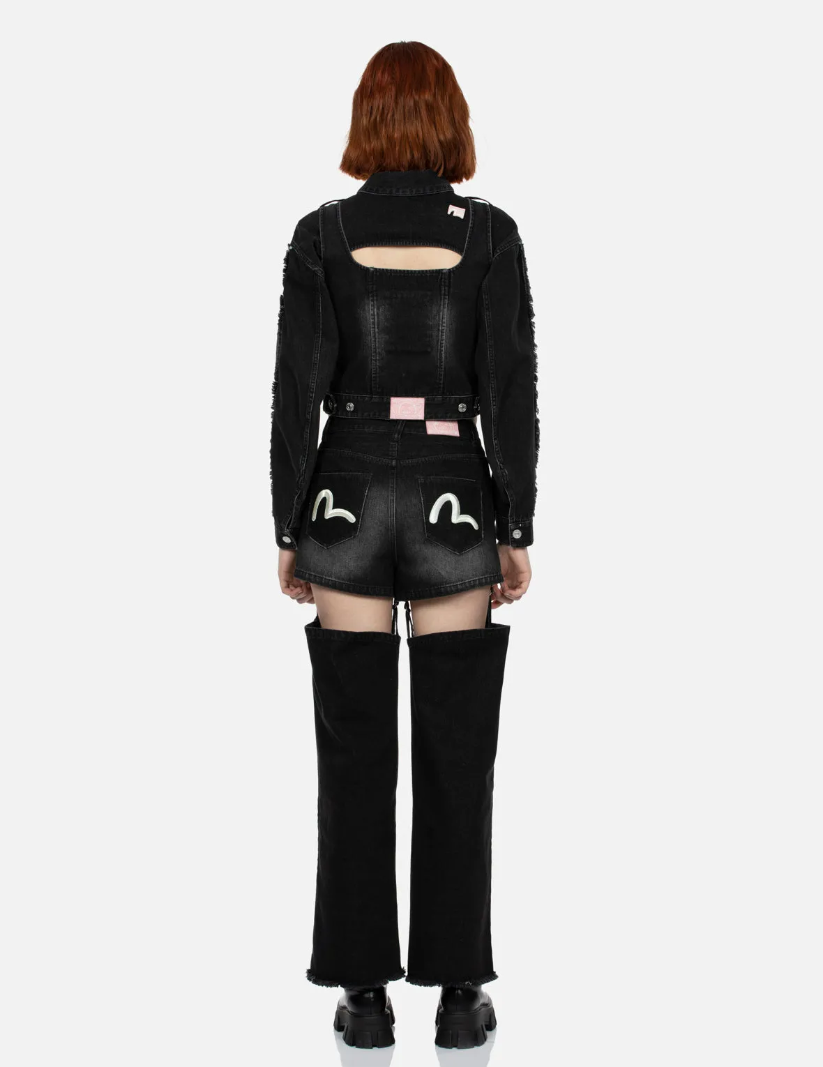 Seagull Embroidery Detachable Cutout Fashion Fit Jeans sold by Evisu product image thumbnail 5