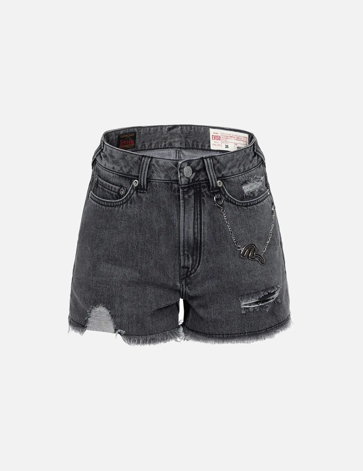 Logo with Kamon Allover Print Daicock Regular Fit Denim Shorts sold by Evisu product image thumbnail 2
