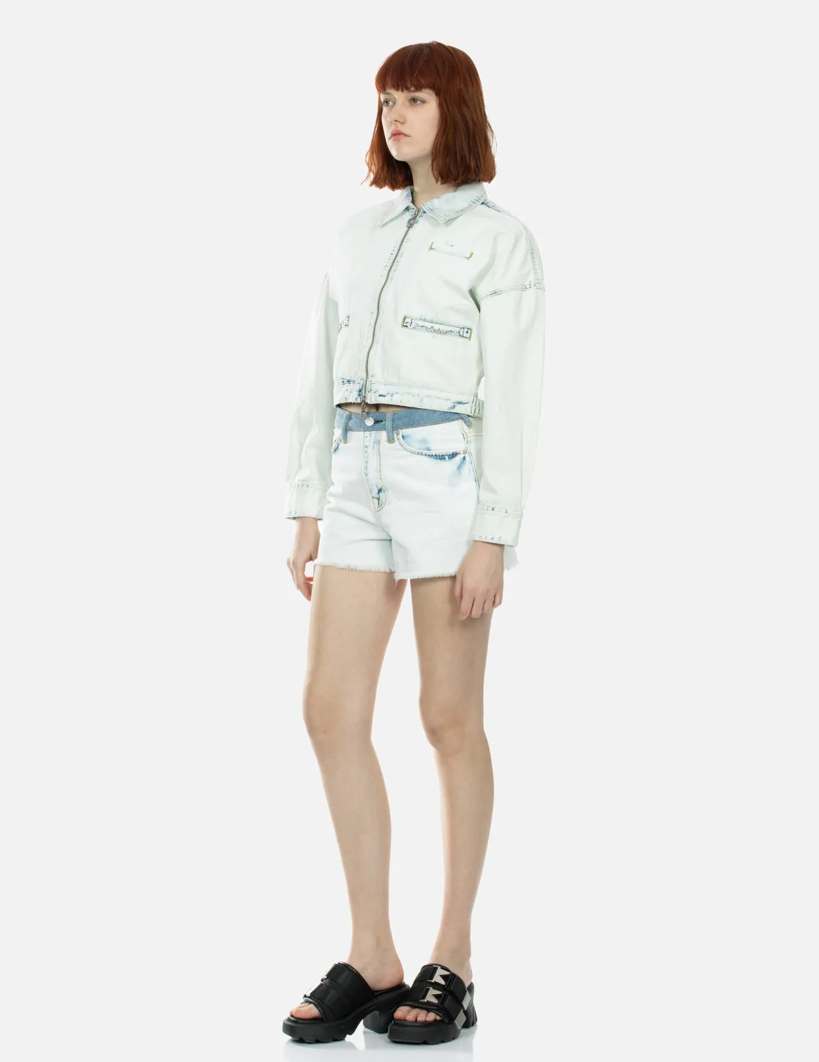 Kamon and Logo Appliqué Fashion Fit Denim Jacket sold by Evisu product image thumbnail 4