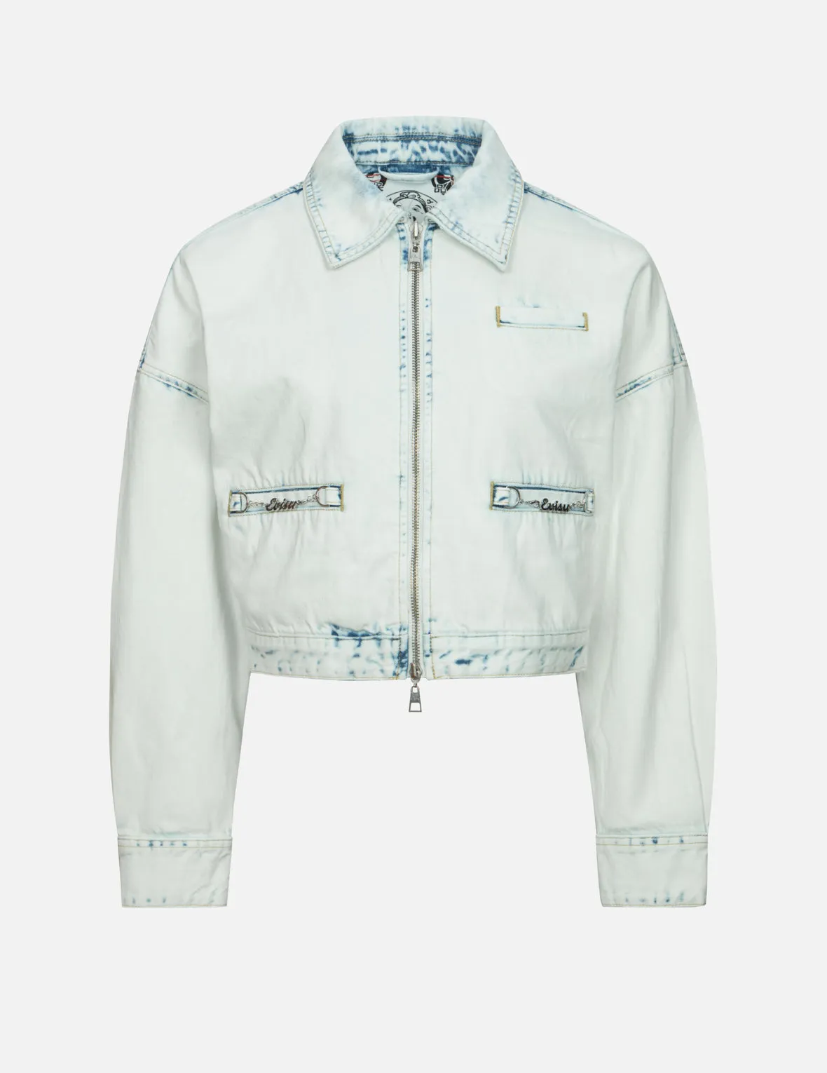 Kamon and Logo Appliqué Fashion Fit Denim Jacket sold by Evisu product image thumbnail 2