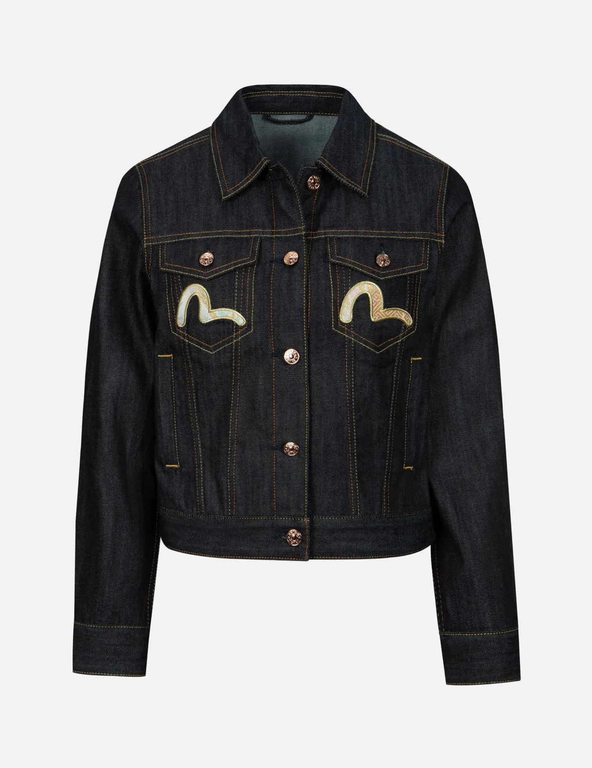 Brocade Seagull and Daicock Regular Fit Denim Jacket sold by Evisu product image thumbnail 2