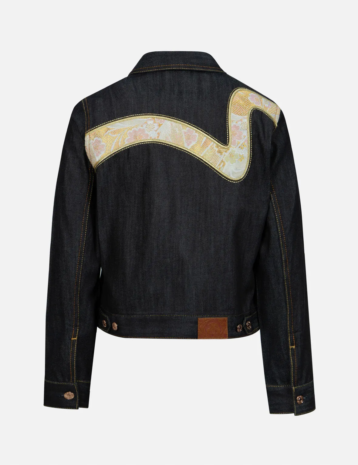 Brocade Seagull and Daicock Regular Fit Denim Jacket sold by Evisu