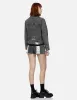 Seagull Embroidery and Kamon Embossed Print Loose Fit Denim Jacket sold by Evisu