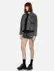 Seagull Embroidery and Kamon Embossed Print Loose Fit Denim Jacket sold by Evisu
