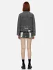 Seagull Embroidery and Kamon Embossed Print Loose Fit Denim Jacket sold by Evisu