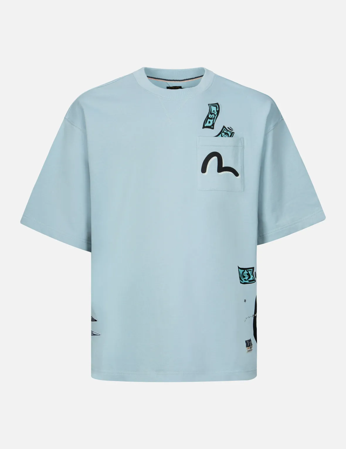 Diamond Daruma and Seagull Print Oversized T-shirt sold by Evisu product image thumbnail 2