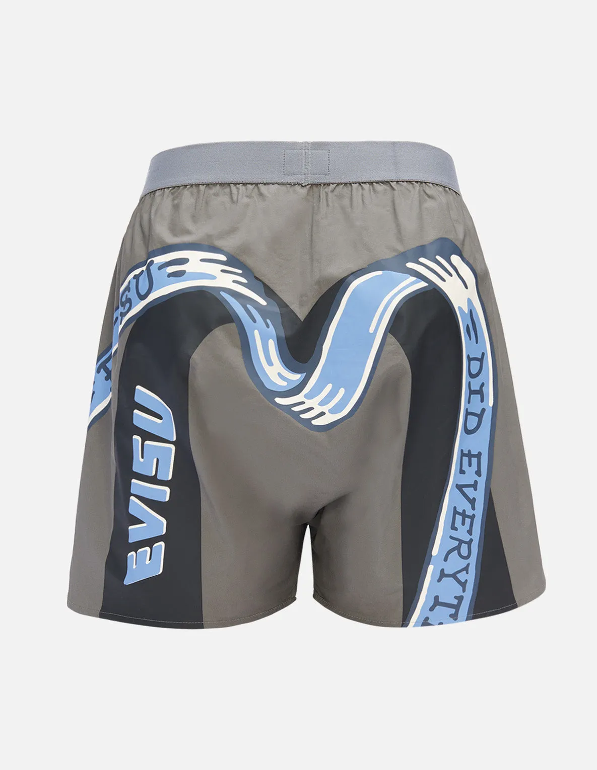 Ribbon Overlapping Daicock and Seagull Print Boxer Shorts sold by Evisu