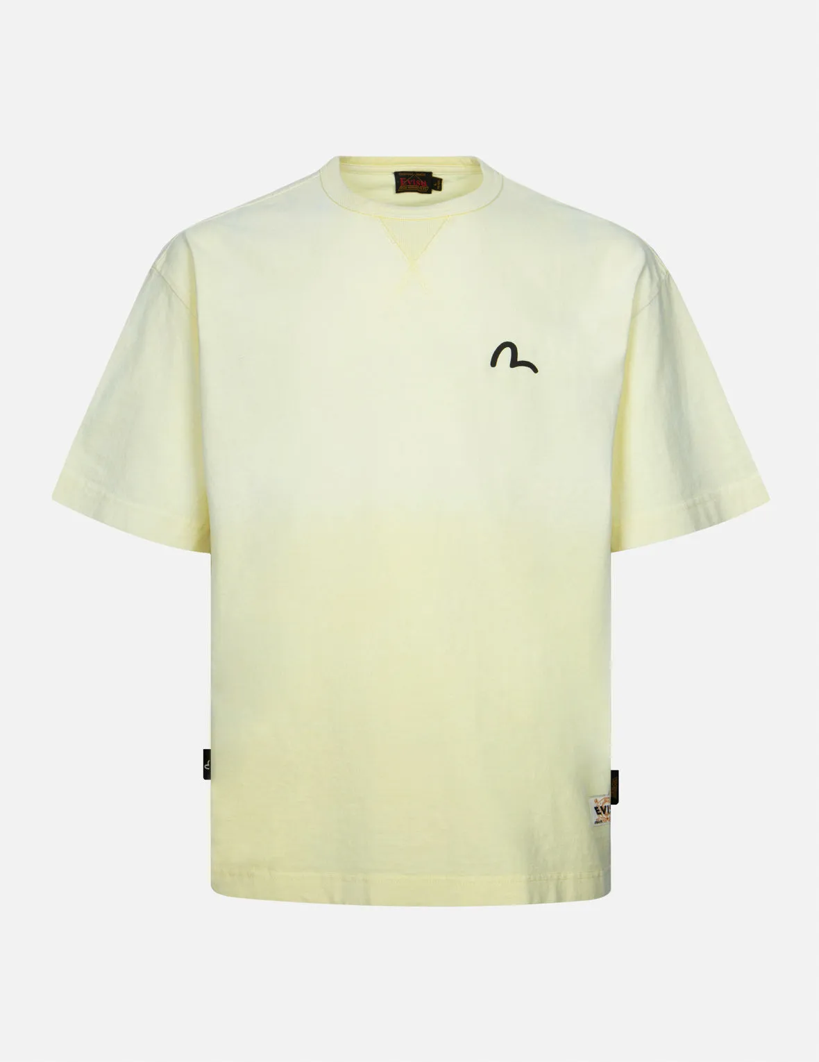 Seagull and Brushstroke-style Godhead Print Loose Fit T-shirt sold by Evisu product image thumbnail 4