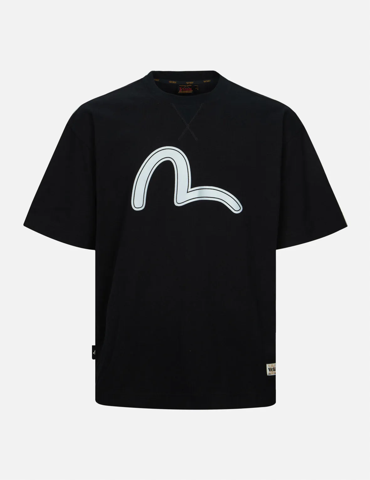 Fortune God Reflective Heat Transfer Print Loose Fit T-shirt sold by Evisu product image thumbnail 3