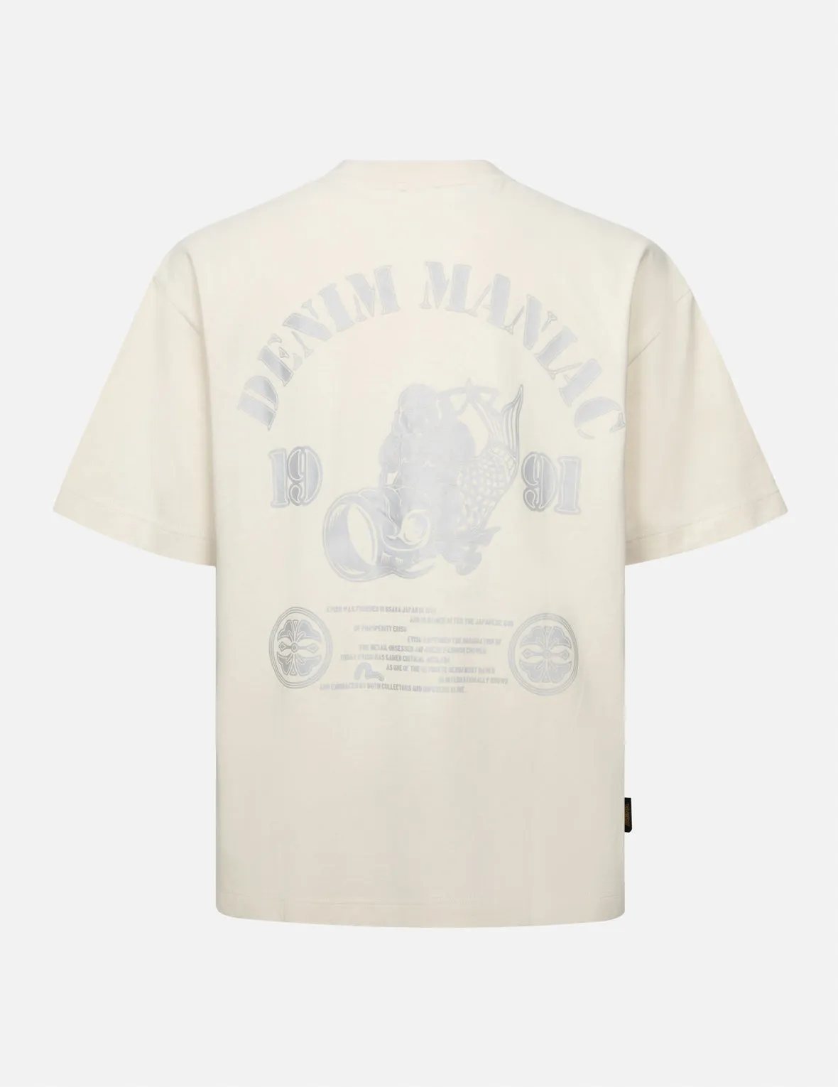 Fortune God Reflective Heat Transfer Print Loose Fit T-shirt sold by Evisu product image thumbnail 2