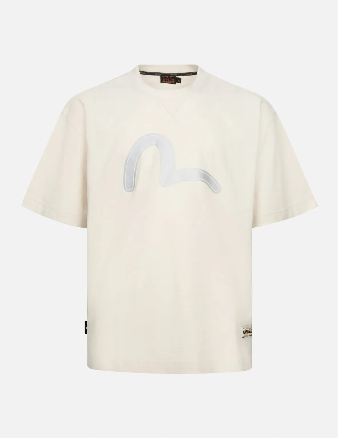 Fortune God Reflective Heat Transfer Print Loose Fit T-shirt sold by Evisu product image thumbnail 4