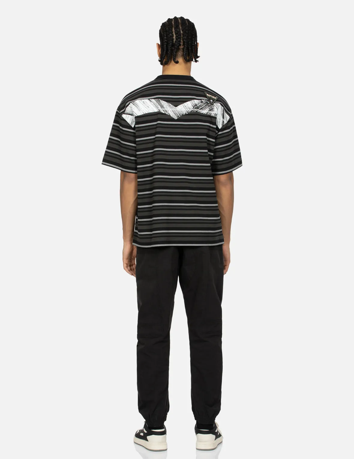 Badges and Brushstroke Daicock Print Loose Fit T-shirt sold by Evisu product image thumbnail 5